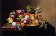 Floral, beautiful classical still life of flowers.094 unknow artist